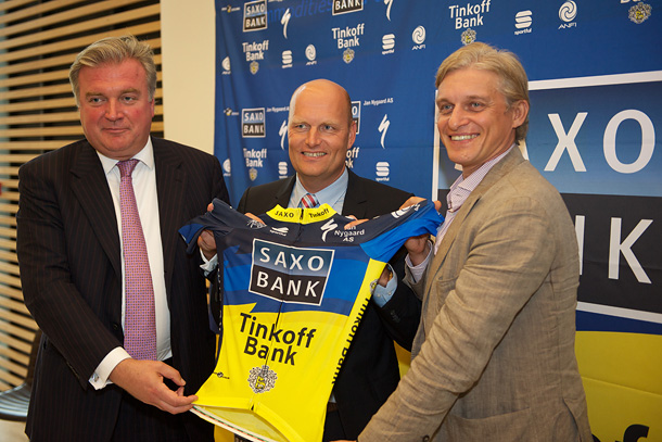 Основатель Saxo Bank Ларс Сайер Кристенсен, основатель Riis Cycling Бьярне Риис, основатель Тинькофф Кредитные Системы Олег Тиньков