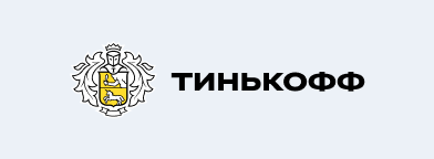 Тинькофф логотип на черном фоне